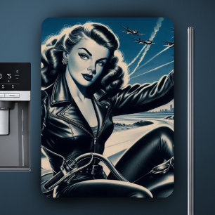  Motorfiets Pin Up Magneet