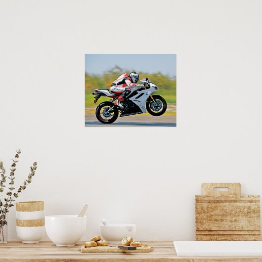 Motorfiets Poster (Keuken)
