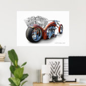 motorfiets poster (Thuiskantoor)