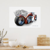 motorfiets poster (Keuken)