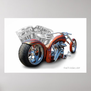 motorfiets poster