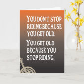 Motorfiets Quote Biker Verjaardag Kaart (Gele Bloem)