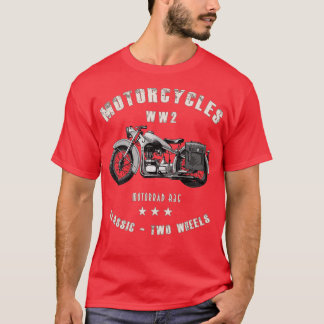 Motorfiets R35 Retro Vintage Motorfiets WW2 T-shirt