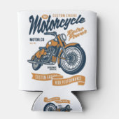 Motorfiets Retro Power Blikjeskoeler (Achterkant)