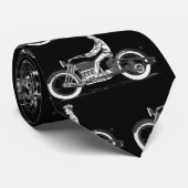  Motorfiets Rider Antiek Cyclus Stropdas (Opgerold)