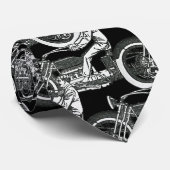  Motorfiets Rider Antiek Cyclus Stropdas (Opgerold)