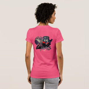 Motorfiets Rijd de Historische Route 66 Wegreis T- T-shirt
