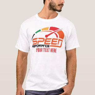 Motorfiets Rijsnelheid en Vrijheid Design T-shirt