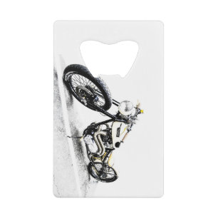Motorfiets Roestvrij stalen flesopener Kredietkaart Flessenopener