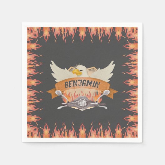 motorfiets servet (Voorkant)