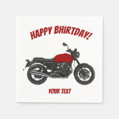 Motorfiets Servetten (Voorkant)