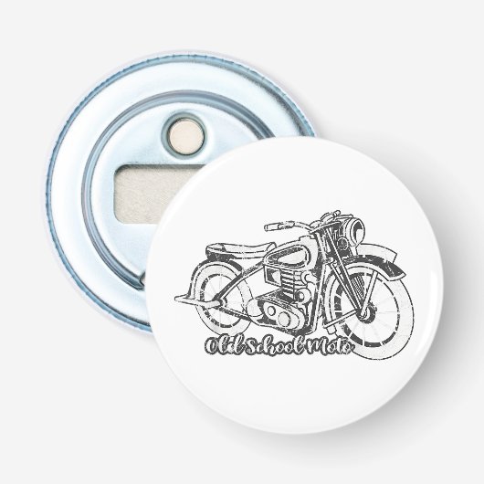 motorfiets Shirt Button Flesopener (Voorkant)