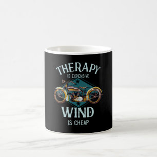 Motorfiets Therapie Wind Biker Gift Koffiemok