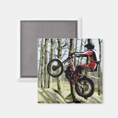 Motorfiets Trials Ruiter Magnet Magneet (Voorkant / Achterkant)