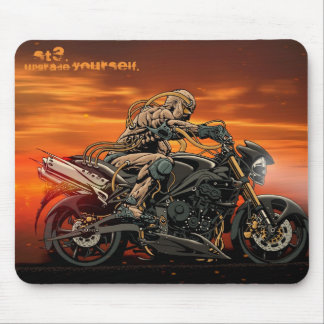 Motorfiets Triple Mousepad Muismat