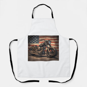 Motorfiets USA Flag Retro Biker Schort