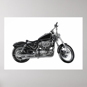 Motorfiets V Poster