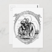  motorfiets- Vaders Dag-Verjaardag Briefkaart (Voorkant / Achterkant)