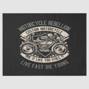 Motorfiets van de Rebel Tissuepapier