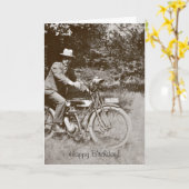  motorfiets verjaardagskaart kaart (Gele Bloem)