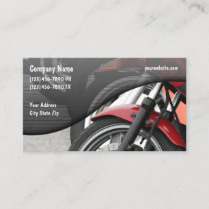 Motorfiets verkoop en service visitekaartje