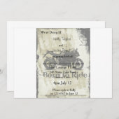 Motorfiets Verloving Uitnodiging (Voorkant / Achterkant)