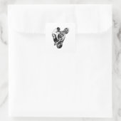 Motorfiets Vierkante Sticker (Tas)