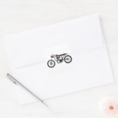 Motorfiets Vierkante Sticker (Envelop)