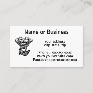  motorfiets visitekaartje