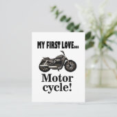 Motorfiets voertuig motorfiets briefkaart (Staand voorkant)