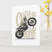 motorfiets voor caferacers kaart (Gele Bloem)