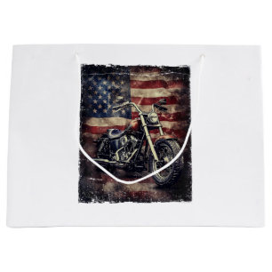 Motorfiets VS Vlag Retro Biker Amerikaans Groot Cadeauzakje