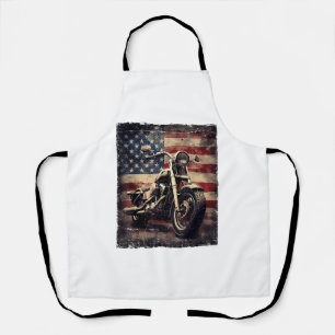 Motorfiets VS Vlag Retro Biker Amerikaans Schort