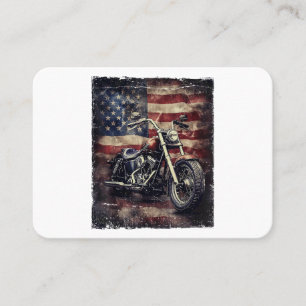  Motorfiets VS Vlag Retro Biker Amerikaans Visitekaartje