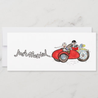 Motorfiets & Zijspan Trouwavond Kaart