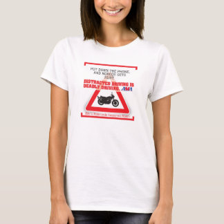 Motorfietsbewustmakingsmaand: Zet de telefoon neer T-shirt