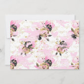 Motorfietsbridal Shower Invitation Kaart (Achterkant)