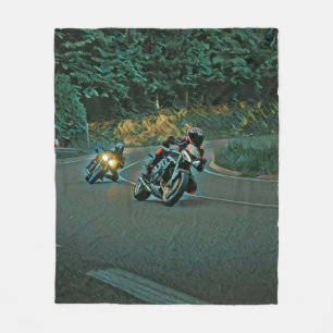 Motorfietscadeau Fleece Deken