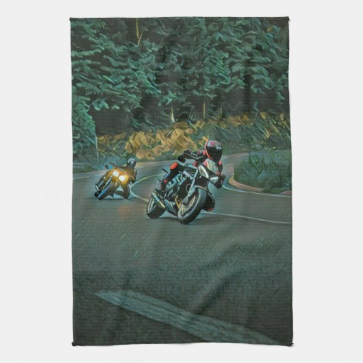 Motorfietscadeau Theedoek (Verticaal)