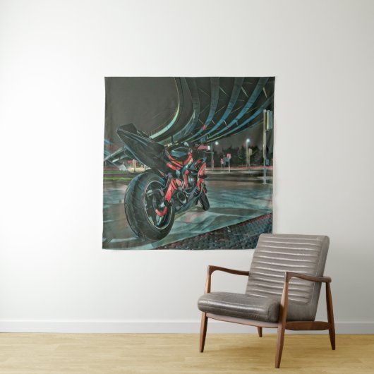 Motorfietscadeaus voor vriend wandkleed (In situ)