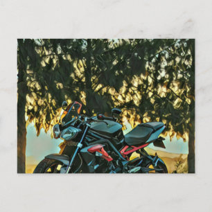Motorfietsen cadeau briefkaart