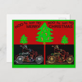 Motorfietsen Christmas Post Kaart (Voorkant / Achterkant)