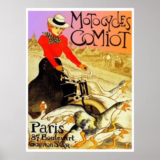 Motorfietsen Comiot Poster (Voorkant)
