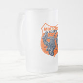 Motorfietsen Matglas Bierpul (Voorkant links)