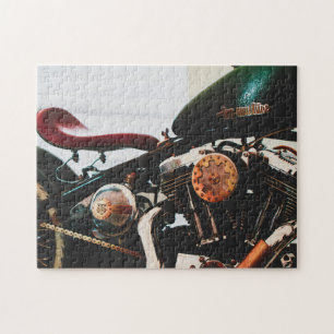 Motorfietsen met motorfietsen legpuzzel