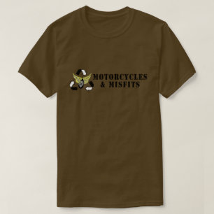 Motorfietsen & Misfits Army Green T-shirt