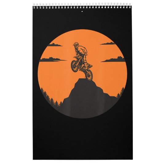 Motorfietsen Motorfiets Motorcross Peak Kalender (Hoes)