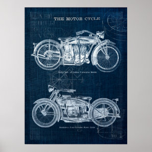 motorfietsen Poster Garage Mancave Decor
