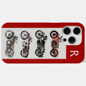  MOTORFIETSEN, rood Case-Mate iPhone Case (Achterkant (horizontaal))
