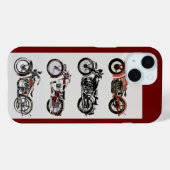 MOTORFIETSEN, rood Case-Mate iPhone Case (Achterkant (horizontaal))